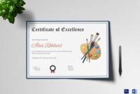 23+ Award Certificate Templates – Free Examples, Samples & Format throughout Art Award Certificate Template