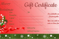 23+ Holiday Gift Certificate Templates - Psd, Word, Ai | Free &amp;amp; Premium regarding Free Free Christmas Gift Certificate Templates
