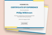 23+ Job Experience Certificate Templates - Pdf, Word, Ai, Indesign within Template Of Experience Certificate