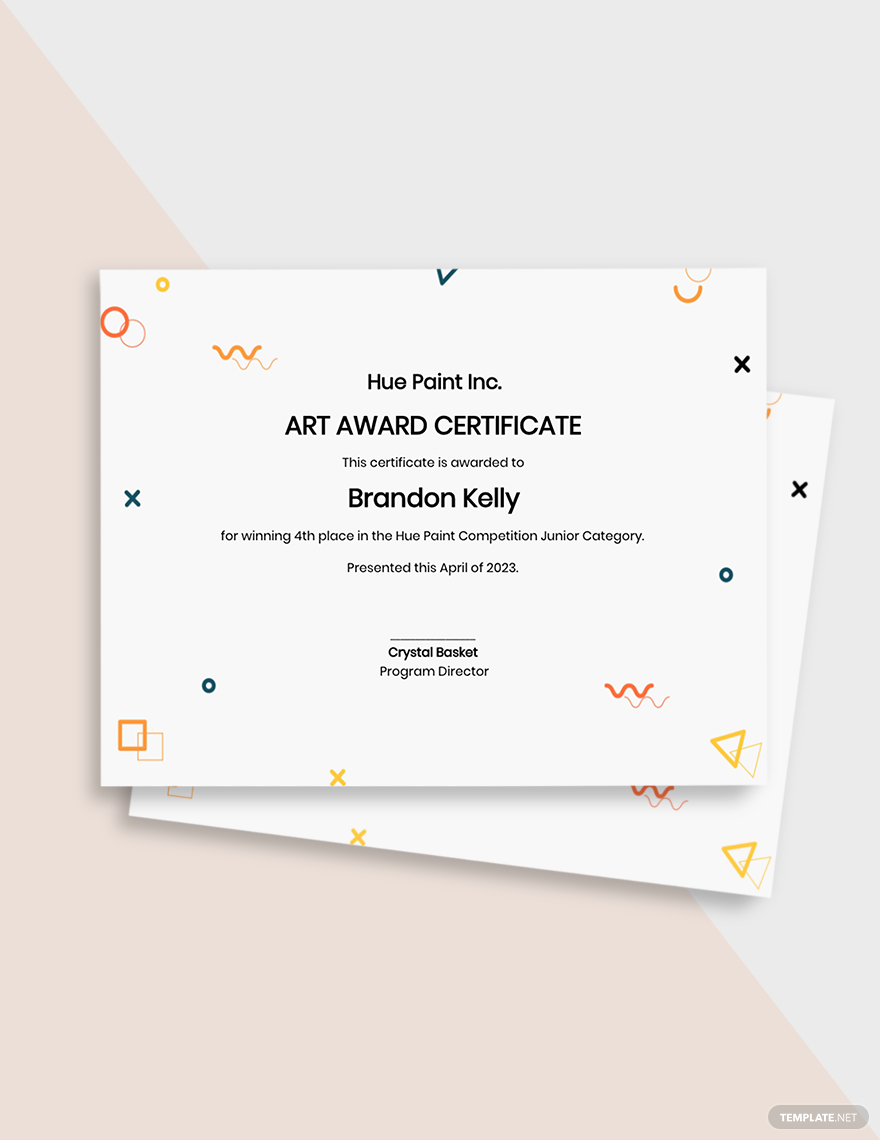 230+ Free Certificate Templates - Microsoft Publisher | Template intended for Free Art Award Certificate Templates Editable