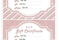 24 Free Salon Gift Certificate Templates – Templates Bash within Free Printable Beauty Salon Gift Certificate Templates