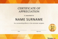 26 Free Certificate Of Appreciation Templates And Letters regarding Certificates Of Appreciation Template