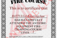 26 Hq Images Free Printable Fire Extinguisher Training Certificates with Fire Extinguisher Training Certificate Template