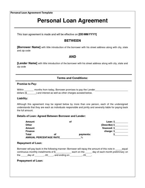 28 Car Finance Contract Template In 2020 | Personal Loans, Private in New Car Finance Contract Template
