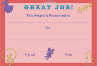 28+ [ Free Printable Certificate Templates For Kids Within… In 2021 pertaining to Fascinating Netball Achievement Certificate Editable Templates