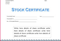 3 Share Certificate Template Companies House 98164 | Fabtemplatez for Simple Share Certificate Template Companies House