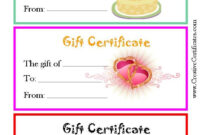 30 Best Gift Certificates Images On Pinterest | Gift Cards, Gift inside Free Anniversary Gift Certificate Template Free