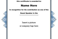 30 Free Certificate Of Appreciation Templates And Letters for Free Employee Appreciation Certificate Template