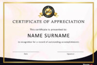30 Free Certificate Of Appreciation Templates And Letters With Regard within Good Job Certificate Template Free
