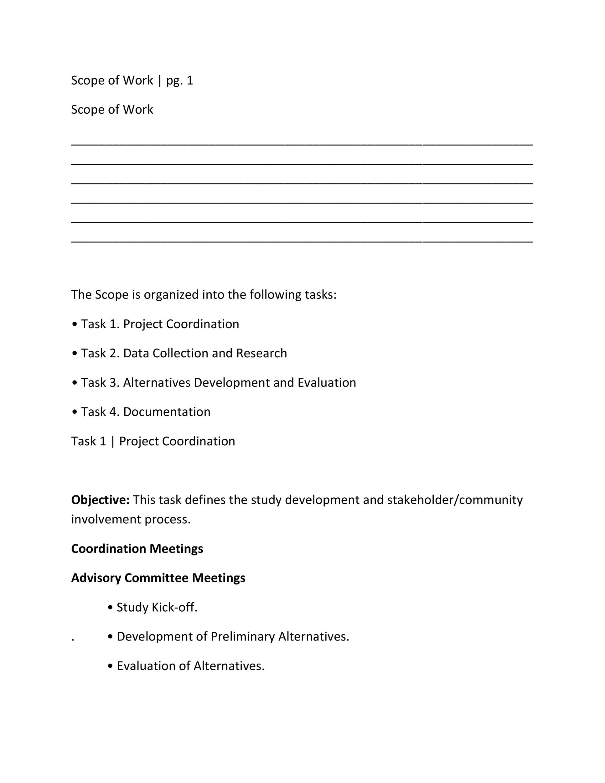 30 Ready-To-Use Scope Of Work Templates &amp; Examples regarding Scope Of Work Contract Template