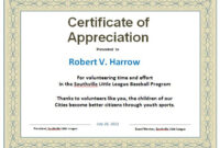 31 Free Certificate Of Appreciation Templates And Letters – Free in New Certificate Of Recognition Word Template