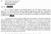 35 Timeshare Rescission Letter | Hamiltonplastering intended for Timeshare Contract Cancellation Letter Template