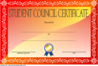 3Rd Student Council Certificate Template Free In 2020 | Student Council regarding Student Leadership Certificate Template