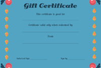 4 Best Printable Christmas Gift Certificate Template - Printablee for Printable Gift Certificates Templates Free