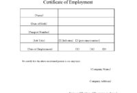 40 Best Certificate Of Employment Samples [Free] ᐅ Templatelab for Awesome Certificate Of Employment Template
