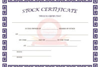 40+ Free Stock Certificate Templates (Word, Pdf) ᐅ Templatelab throughout Awesome Stock Certificate Template Word