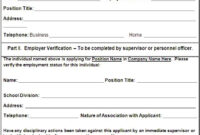 40 Proof Of Employment Letters Verification Forms Samples – Employment for Attestation Statement Template