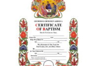 47 Baptism Certificate Templates (Free) - Printabletemplates pertaining to Baptism Certificate Template Download