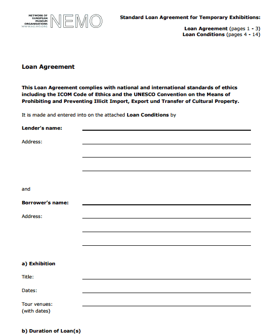 5+ Free Loan Agreement Templates - Word Excel Formats pertaining to New Short Term Loan Contract Template