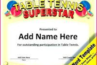 5 Free Tennis Gift Certificate Template 57457 | Fabtemplatez within Table Tennis Certificate Template Free