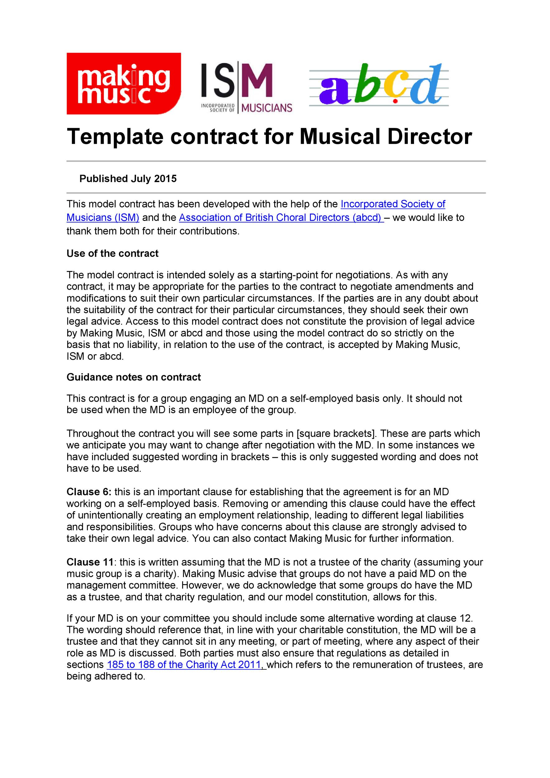 50 Artist Management Contract Templates (Ms Word) ᐅ Templatelab within Fresh Artist Manager Contract Template