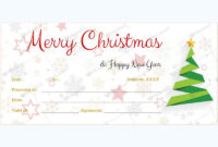 50+ Christmas Gift Certificate Templates For 2022 (Word | Pdf) regarding Free Free Christmas Gift Certificate Templates