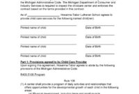 50 Daycare, Child Care & Babysitting Contract Templates [Free] ᐅ inside Free Babysitting Contract Agreement