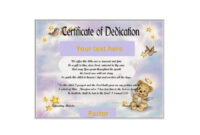 50 Free Baby Dedication Certificate Templates - Printabletemplates inside Baby Dedication Certificate Templates
