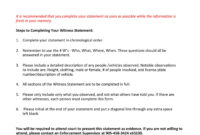 50 Professional Witness Statement Forms & Templates ᐅ Templatelab regarding Written Statement For Court Template