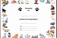 6 Creative Birth Certificate Template – Sampletemplatess – Sampletemplatess within New Dog Birth Certificate Template Editable