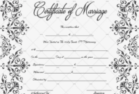 60+ Marriage Certificate Templates (Word | Pdf) Editable Within with regard to Fascinating Marriage Certificate Editable Templates