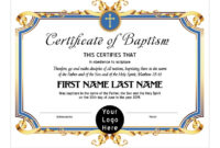 8.5X11 Baptism Certificate Template Edit In Microsoft Word | Etsy with regard to Fresh Baptism Certificate Template Word Free