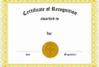 8 Easy To Use Certificate Of Appreciation Template – Sampletemplatess inside New Certificate Of Recognition Word Template