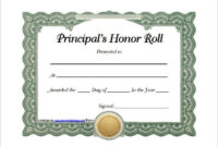 8+ Printable Honor Roll Certificate Templates & Samples – Doc, Pdf with regard to Fascinating Honor Award Certificate Template