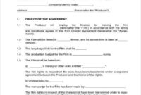 8+ Production Company Contract Templates – Word, Docs, Pdf | Free throughout Film Actor Contract Template