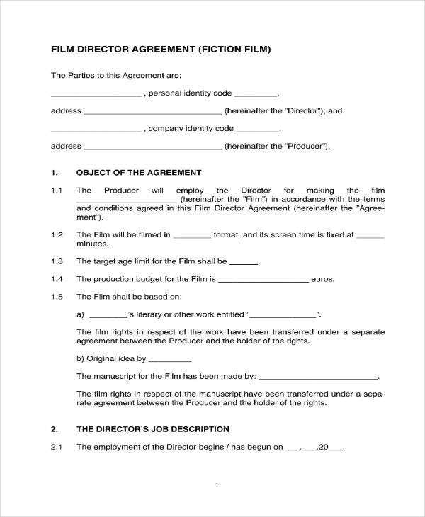 8+ Production Company Contract Templates - Word, Docs, Pdf | Free within Film Co Production Contract Template