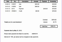 8 Statement Of Account Template – Excel Templates – Excel Templates regarding Customer Statement Of Account Template