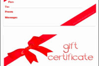 9 Printable Christmas Gift Certificates Templates Free pertaining to Christmas Gift Certificate Template Free