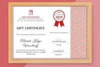 9+ Restaurant Gift Certificate Templates – Illustrator, Indesign, Word for Fresh Restaurant Gift Certificate Template