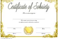 9 Sobriety Certificate Template Ideas | Certificate Pertaining To intended for Certificate Of Sobriety Template Free