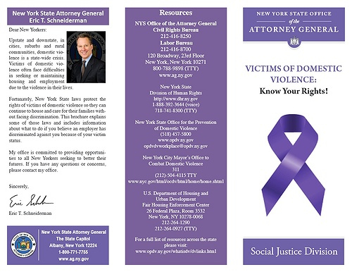 A.g. Schneiderman Issues &quot;Victims Of Domestic Violence: Know Your inside Non Discrimination Statement Template