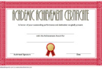 Academic Achievement Certificate Template - 10+ Fresh Ideas within Amazing Certificate Of Job Promotion Template 7 Ideas
