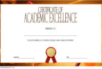 Academic Excellence Certificate - 7+ Template Ideas within Certificate Of Job Promotion Template 7 Ideas