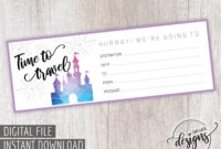Addictionary for Travel Gift Certificate Editable