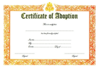 Amazing Child Adoption Certificate Template Editable – Sparklingstemware throughout Child Adoption Certificate Template