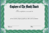Amazing Employee Of The Month Certificate Template Word - Thevanitydiaries with regard to Fantastic Employee Of The Month Certificate Template Word