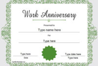 Anniversary Certificate Template Free 6 – Best Templates Ideas For You throughout Commemorative Certificate Template