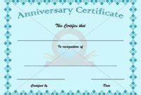 Anniversary Certificate Template | Work Anniversary, Certificate with regard to Fresh Employee Anniversary Certificate Template