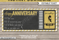Anniversary Tattoo Gift Vouchers Within Anniversary Certificate with Amazing Tattoo Gift Certificate Template Coolest Designs