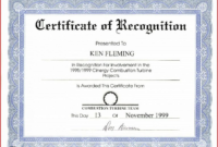 Appreciation Certificate Template For Employee Certificate Template with regard to Awesome Free Employee Appreciation Certificate Template